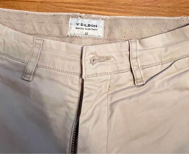 Pantalón Beige Silbon Talla 36