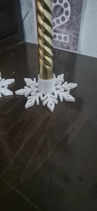 Portacandele fiocco di neve set da 3