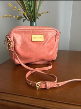 Bandolera Bimba y Lola coral y dorado