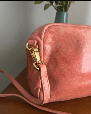 Bandolera Bimba y Lola coral y dorado