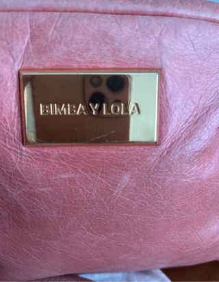 Bandolera Bimba y Lola coral y dorado