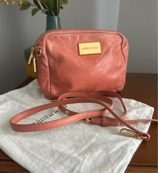 Bandolera Bimba y Lola coral y dorado