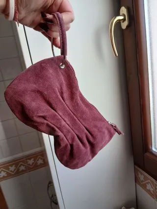 Borsetta camoscio bordeaux