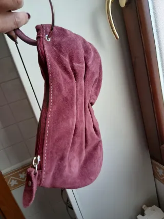 Borsetta camoscio bordeaux