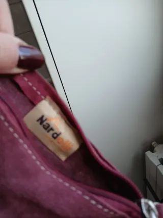 Borsetta camoscio bordeaux