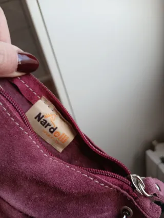 Borsetta camoscio bordeaux