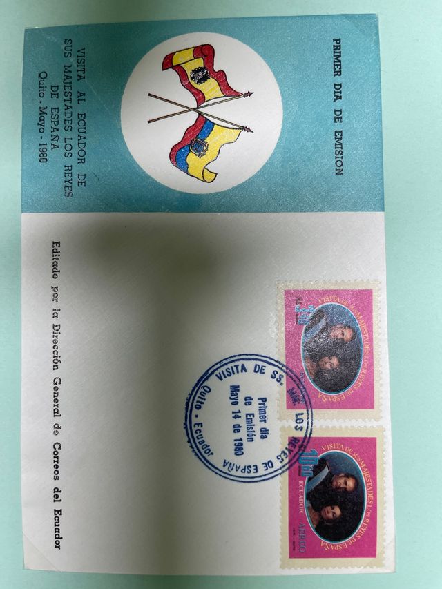 Francobollo Primo Giorno di Emissione Visita Re Spagna