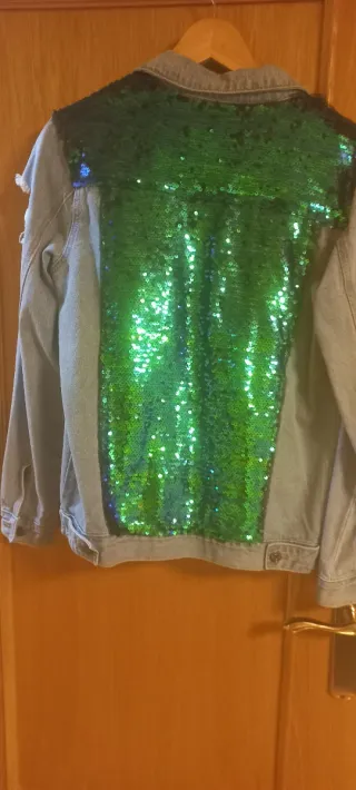 Cazadora vaquera The Rockn Rev lentejuelas