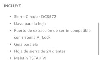 Sierra Circular DeWalt XR