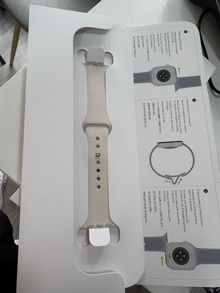 Correa Apple Watch Beige/Blanco
