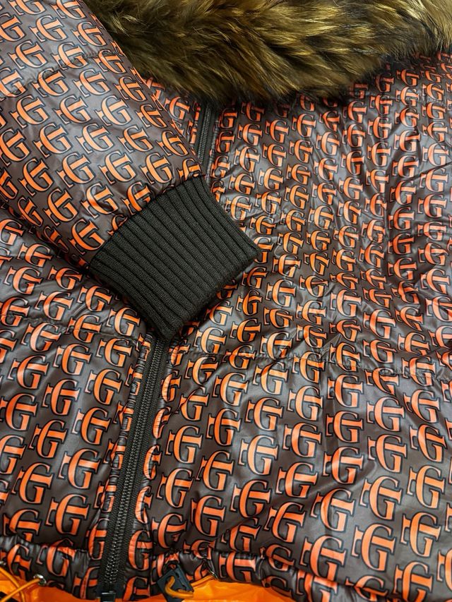 Plumífero Guts & Love reversible naranja