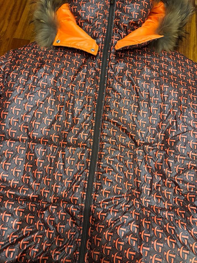 Plumífero Guts & Love reversible naranja