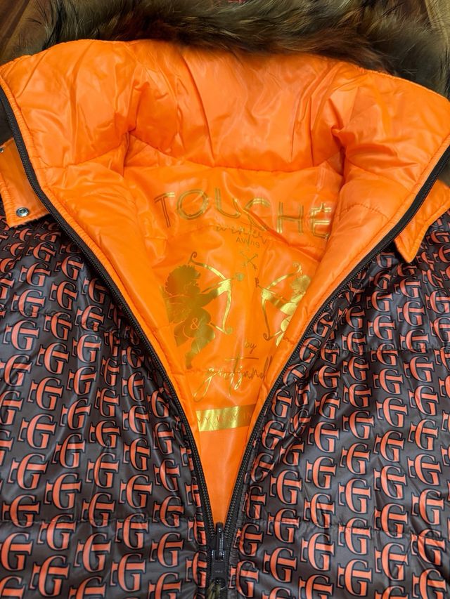 Plumífero Guts & Love reversible naranja