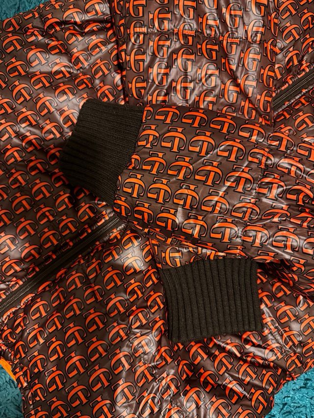 Plumífero Guts & Love reversible naranja