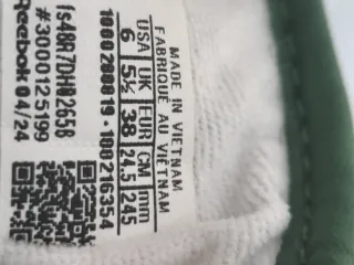 Scarpe Reebok Classic Bianche e Verdi