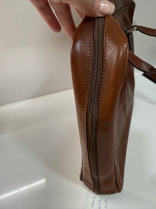 Maletín de piel cabe portátil 40x27x6