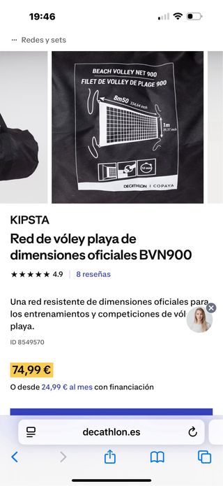 Red de voleibol portátil