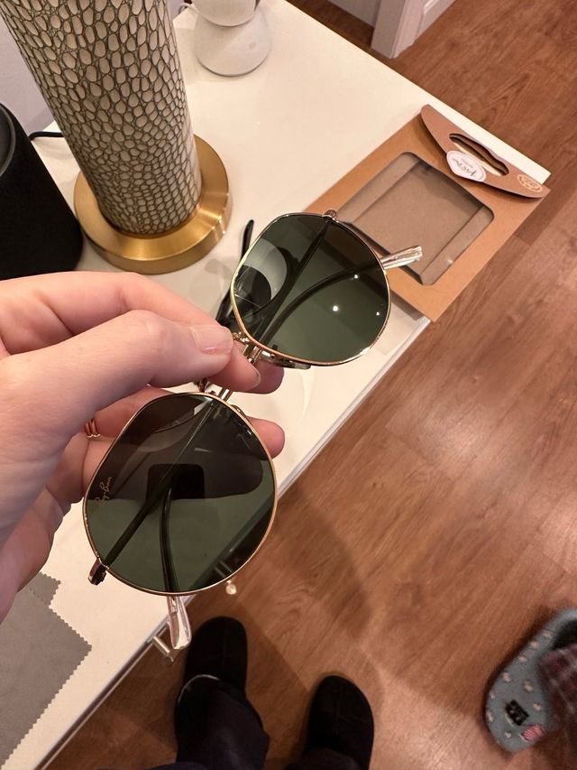 Ray-Ban Jack 3565 Gafas de Sol Doradas Verdes