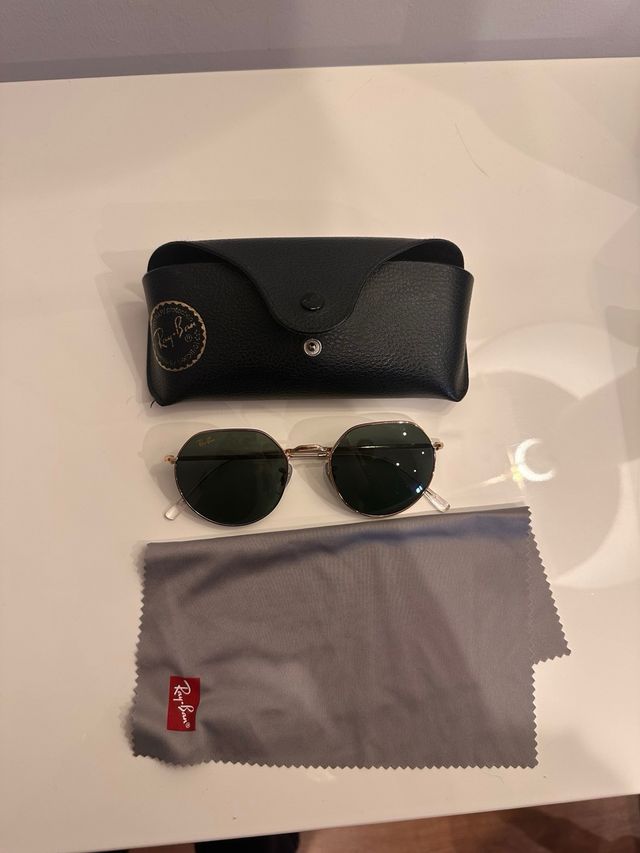 Ray-Ban Jack 3565 Gafas de Sol Doradas Verdes