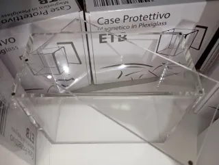 Custodia protettiva magnetica in plexiglass ETB