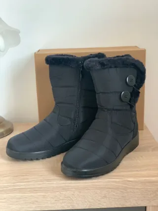 Botas impermeables negras. Número 36