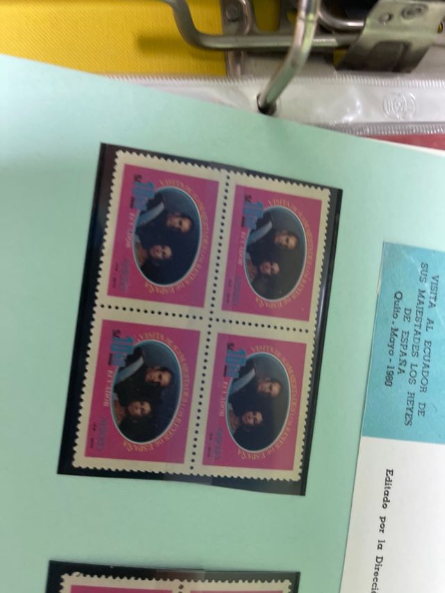 Lote 4 francobolli Spagna Re 1978