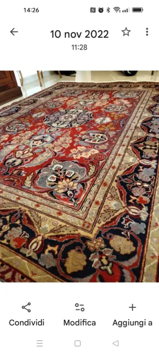 Tappeto persiano Tabriz 206x146 cm