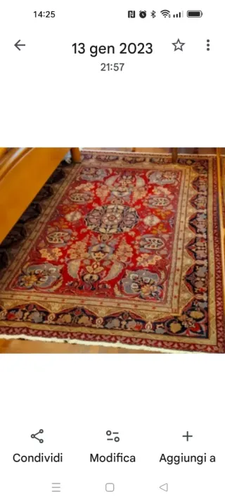 Tappeto persiano Tabriz 206x146 cm