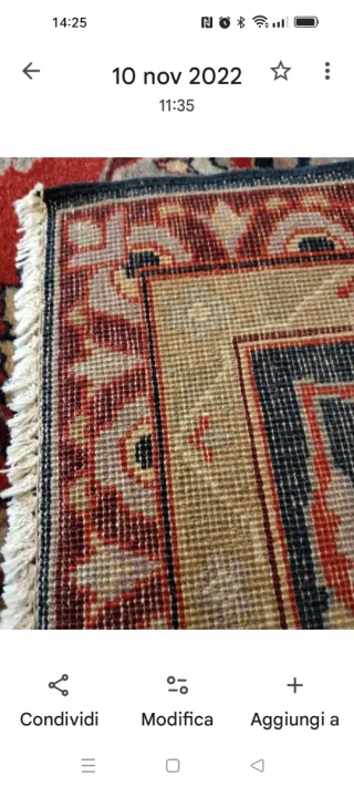 Tappeto persiano Tabriz 206x146 cm