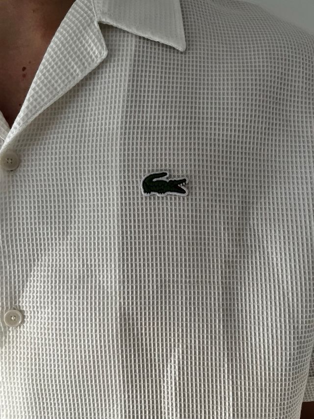 Camisa Lacoste Gofre Holgada M