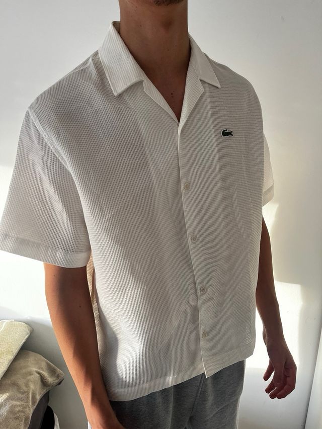 Camisa Lacoste Gofre Holgada M