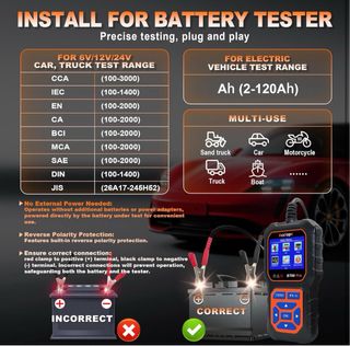 Analizador de Baterías Acclope BT60 PRO