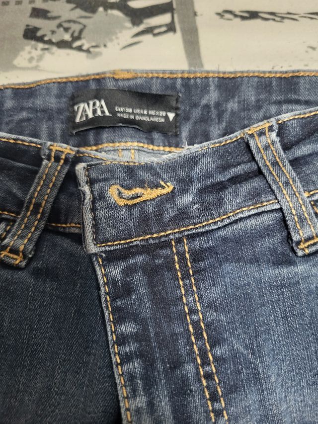Pantalón vaquero Zara T-38 azul