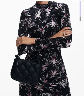 Bolso Desigual Negro Acolchado