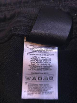 Pantalón Adidas Negro/Blanco Talla M Ref-96400