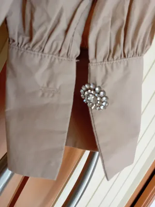 Camicia donna beige