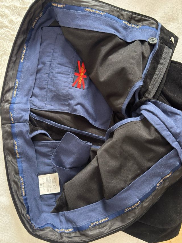 Pantalón pana Under blue Talla 48.