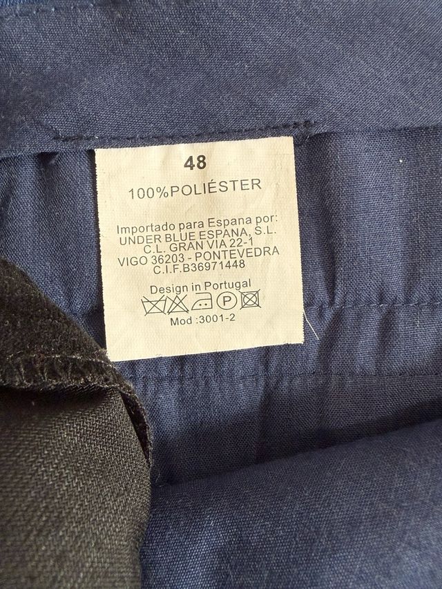 Pantalón pana Under blue Talla 48.