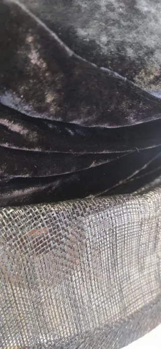 Cappello donna in velluto anni '60 nero