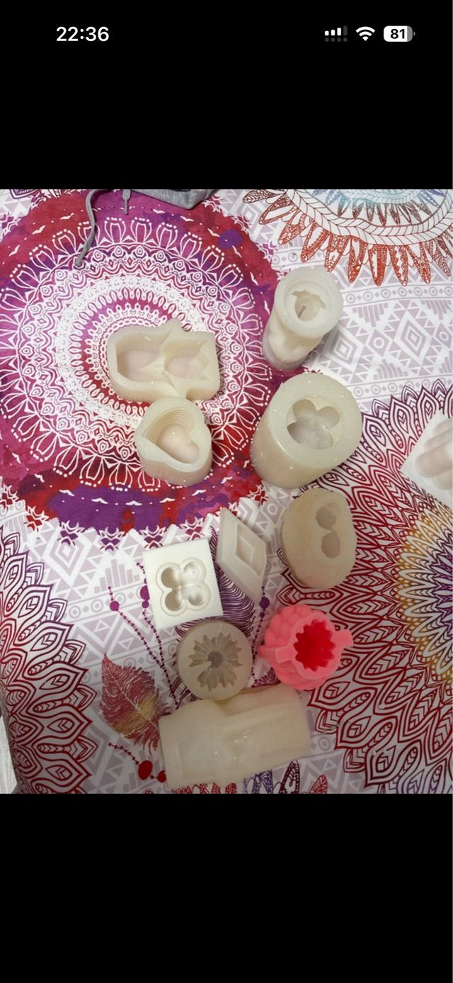 Moldes de silicona para velas