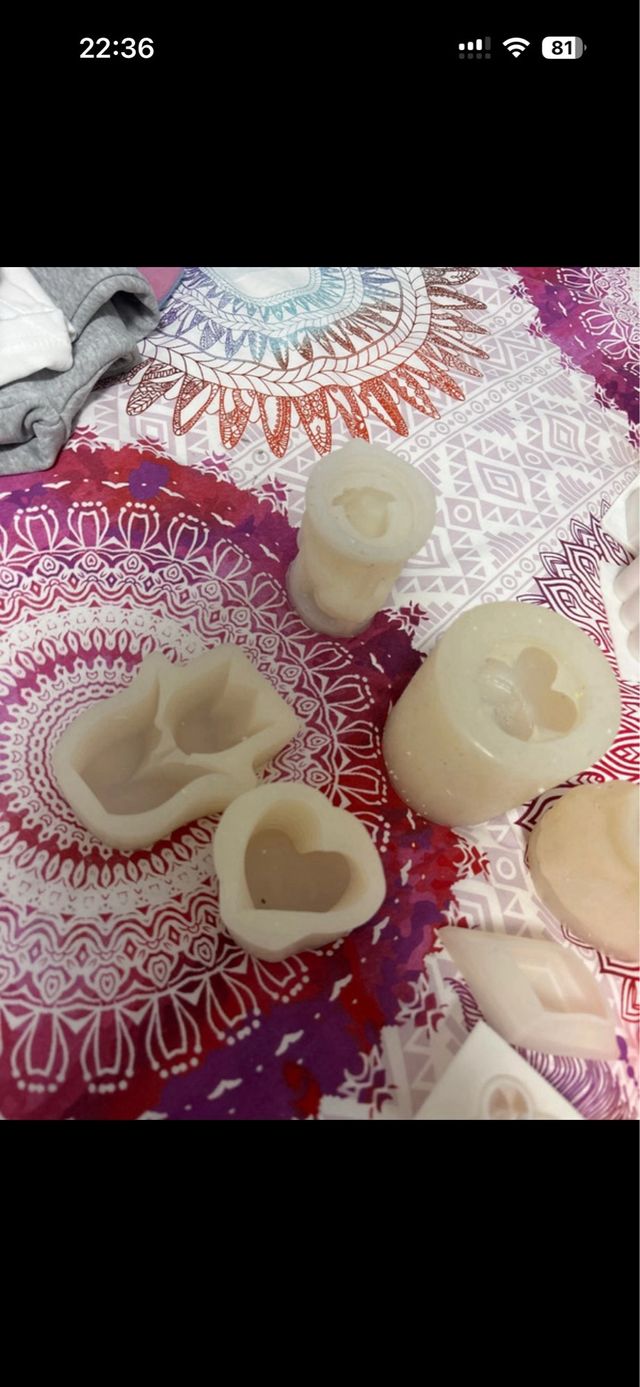 Moldes de silicona para velas