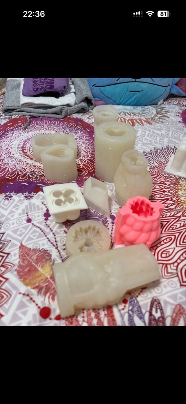 Moldes de silicona para velas
