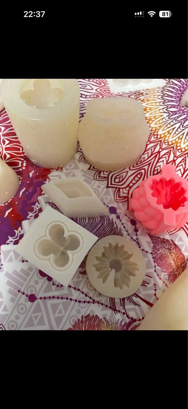 Moldes de silicona para velas