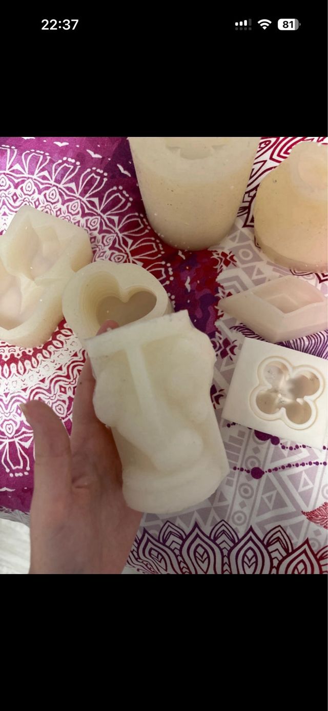 Moldes de silicona para velas