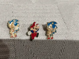 Lote 3 Pines Sonic y Mario