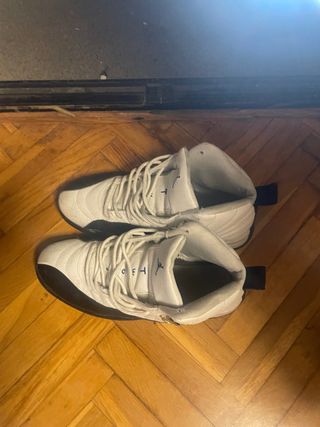 Jordan 12 Zapatillas Blancas y Negras
