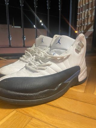 Jordan 12 Zapatillas Blancas y Negras