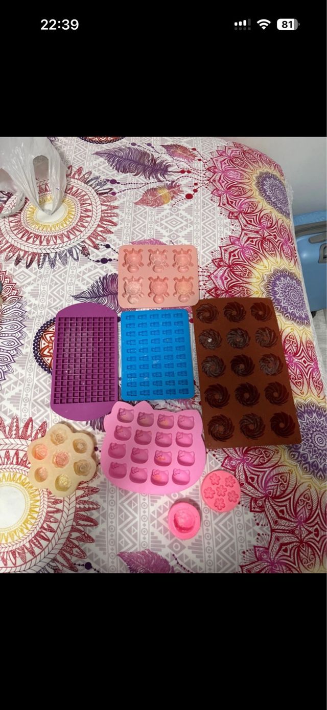 Moldes silicona para velas y jabones