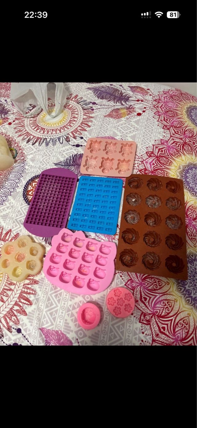 Moldes silicona para velas y jabones