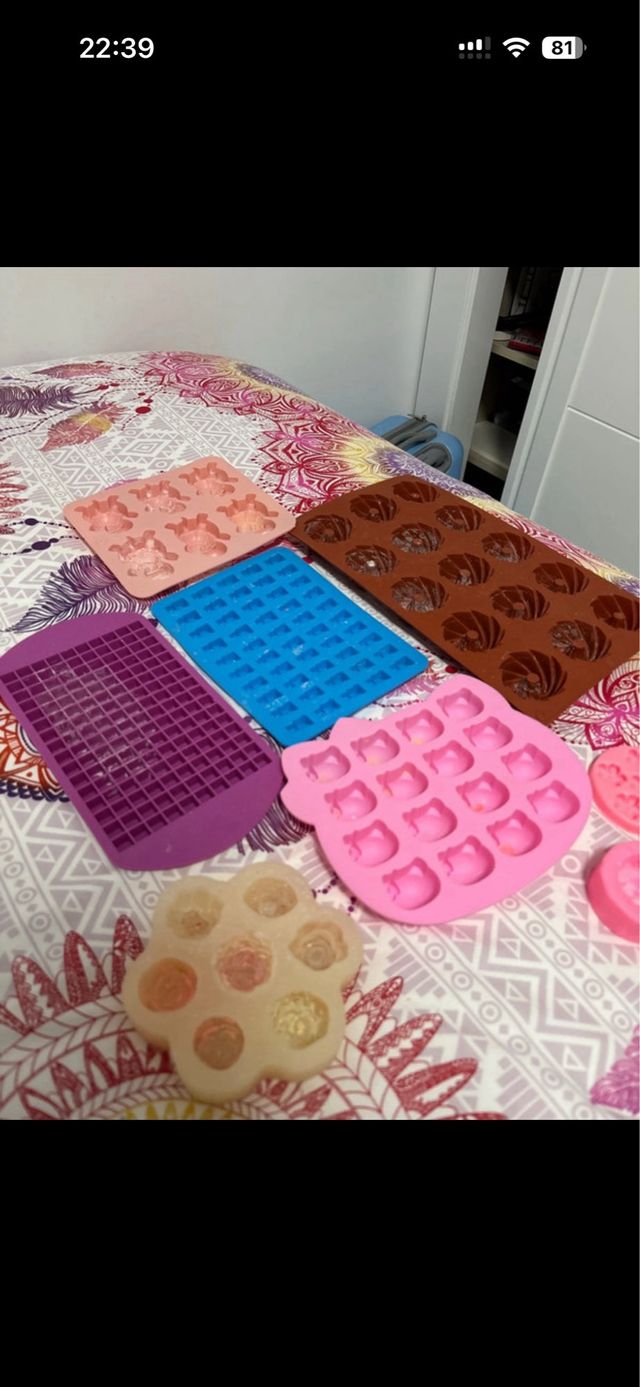Moldes silicona para velas y jabones